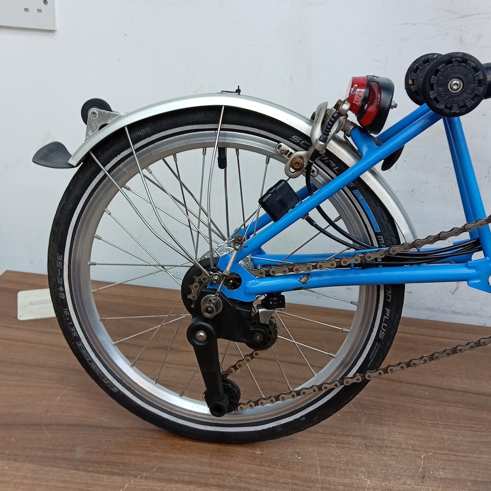 Brompton C Line M6L Folding Bike Arctic Blue 6 Speed Folding Bicycle