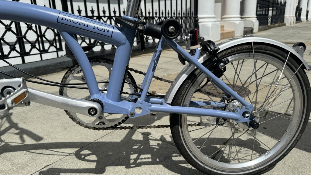 Brompton Folding Bike 3-Speed cloud blue