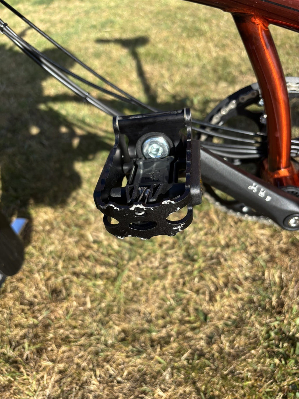 Brompton Electric C Line Explore Mid + Rack - 12 Spd - flame lacquer