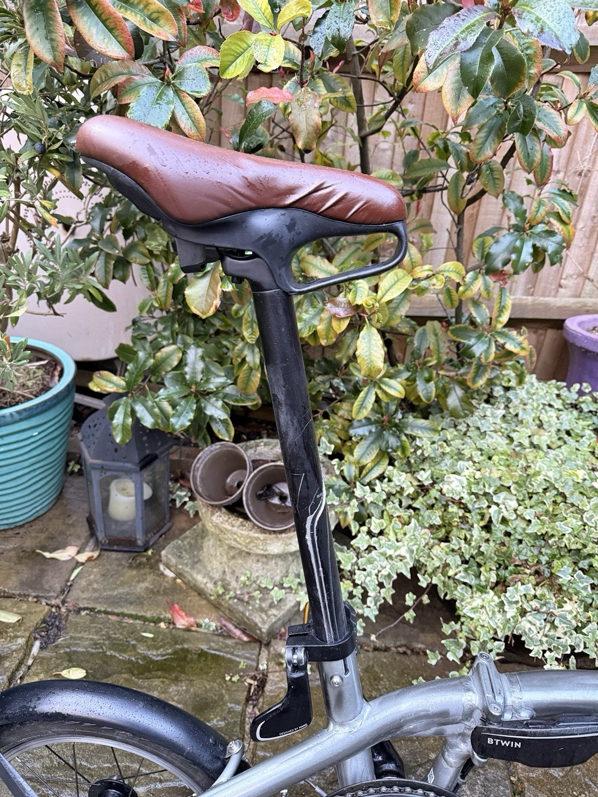 Btwin, Ultra-Compact Fold Bicycle. Aluminium Frame. Comet Grey