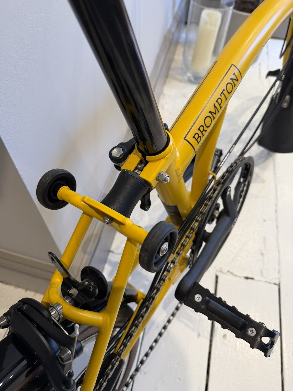 Brompton 2025 C-Line 6-speed High Handlebar - Yellow - Excellent Condition