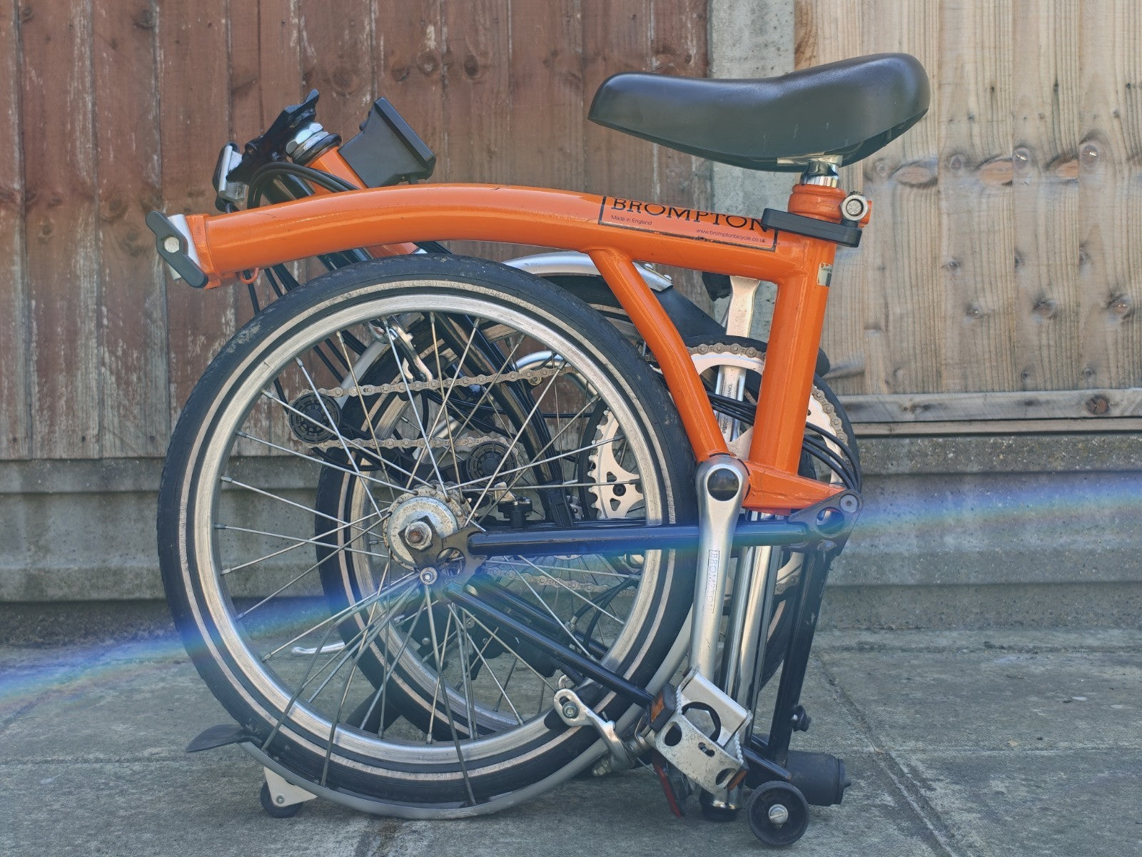 Restored Classic Brompton M3L (2004) Rare Factory Orange & Black -Fully Serviced