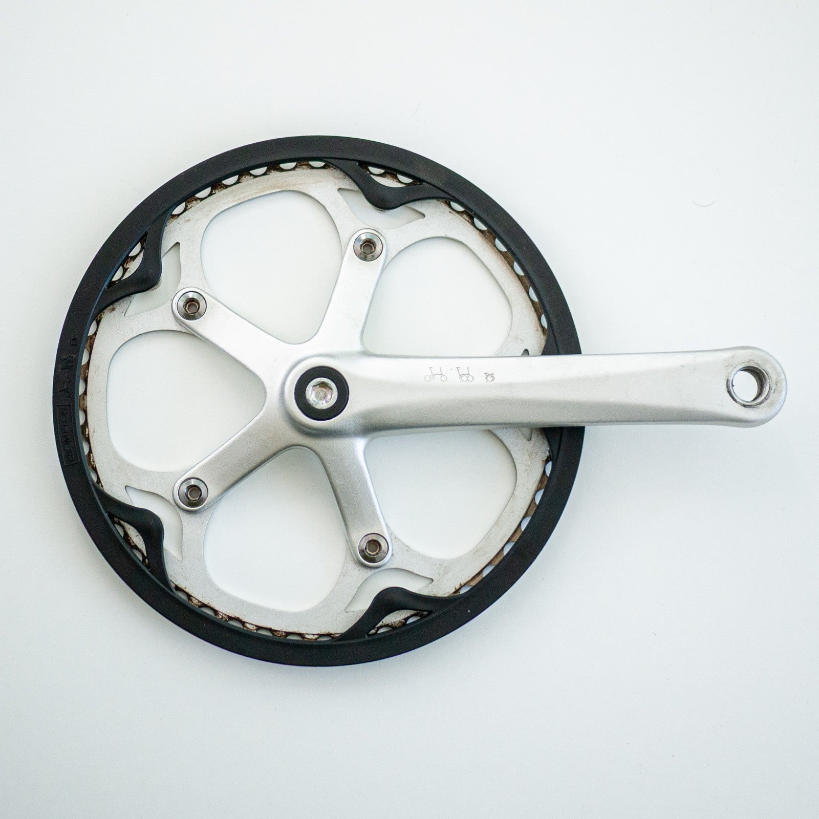 Brompton Folding Bike  Spider Crankset Crank 50T Silver Free Postage