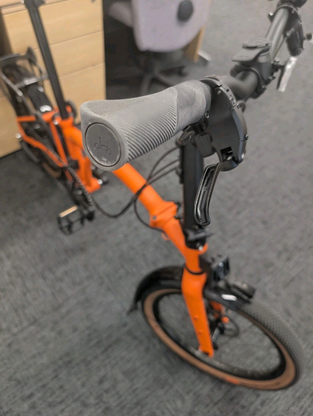 Brompton G Line 8-Speed Large Orange Excellent Condition