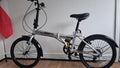 Cross Citysprint Folding Bike 20in Silver/Black, Mudguards, Twist Grip