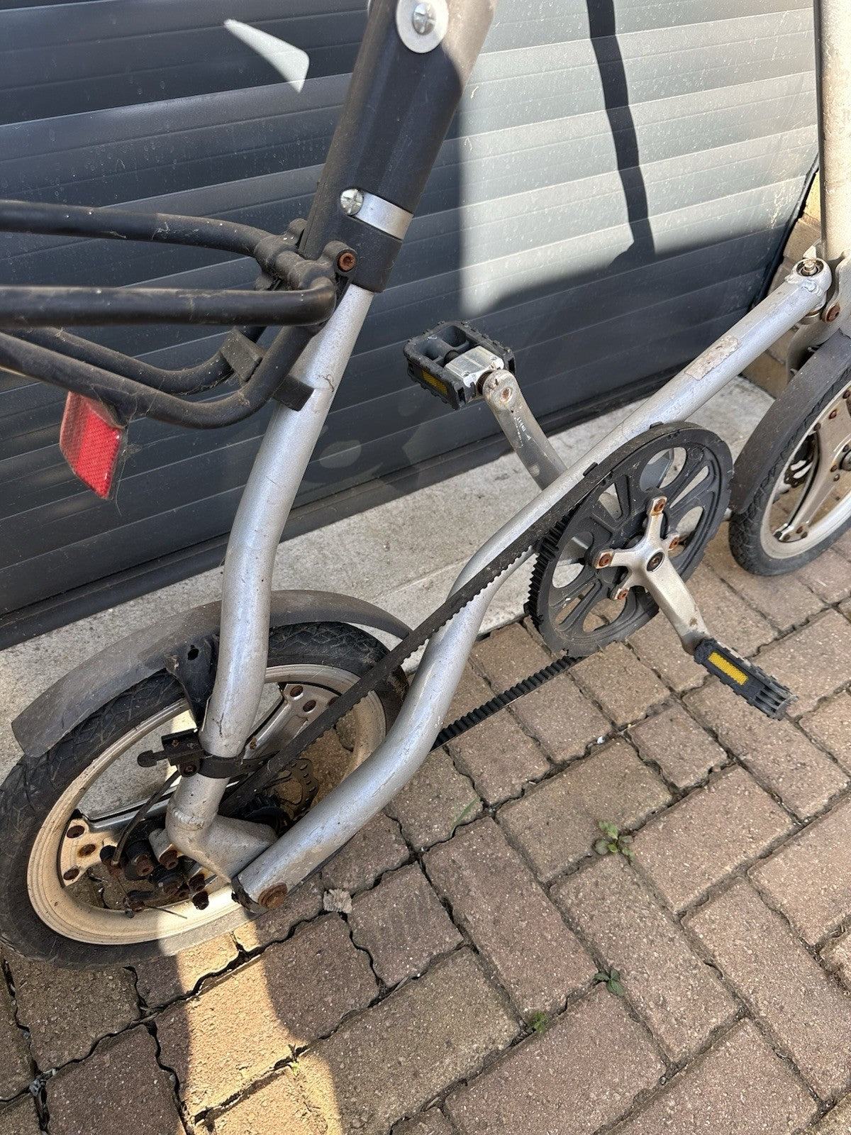 STRIDA Folding Bike - Silver - Good condition Can Post