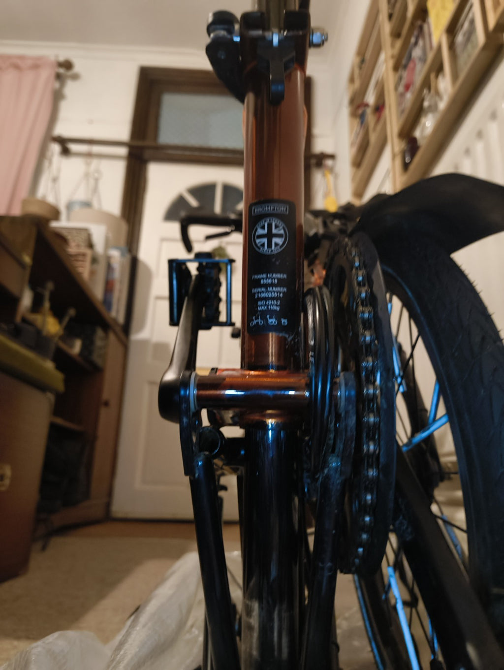 Brompton M6L 2022 Black Edition Flame Lacquer +Dynamo Lights, Large Bag And More
