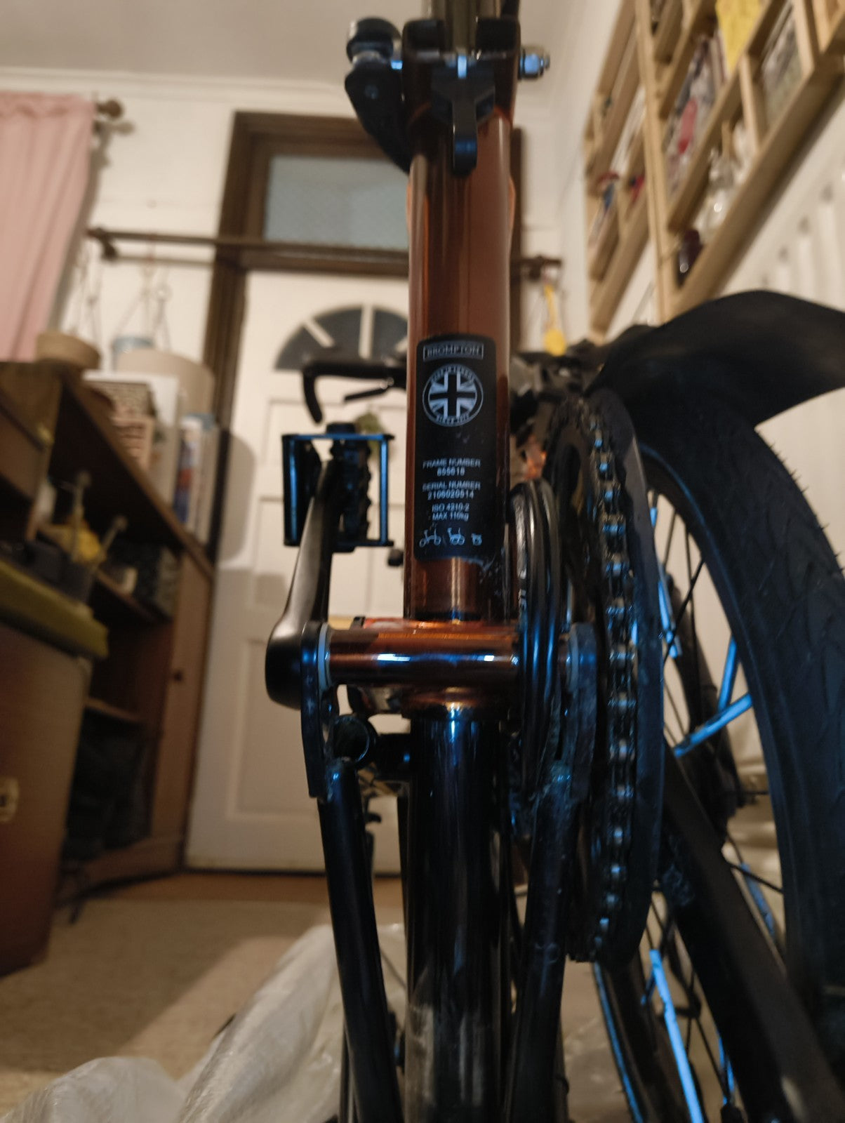 Brompton M6L 2022 Black Edition Flame Lacquer +Dynamo Lights, Large Bag And More