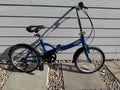apollo tuck folding bike, blue, six-speed