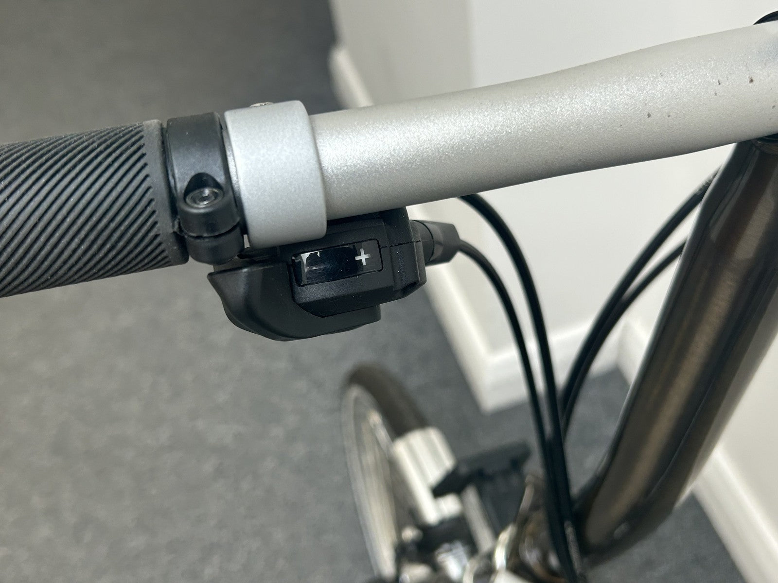Used Brompton S6L Raw Lacquer 6 Speed Folding Bike with Rear Rack