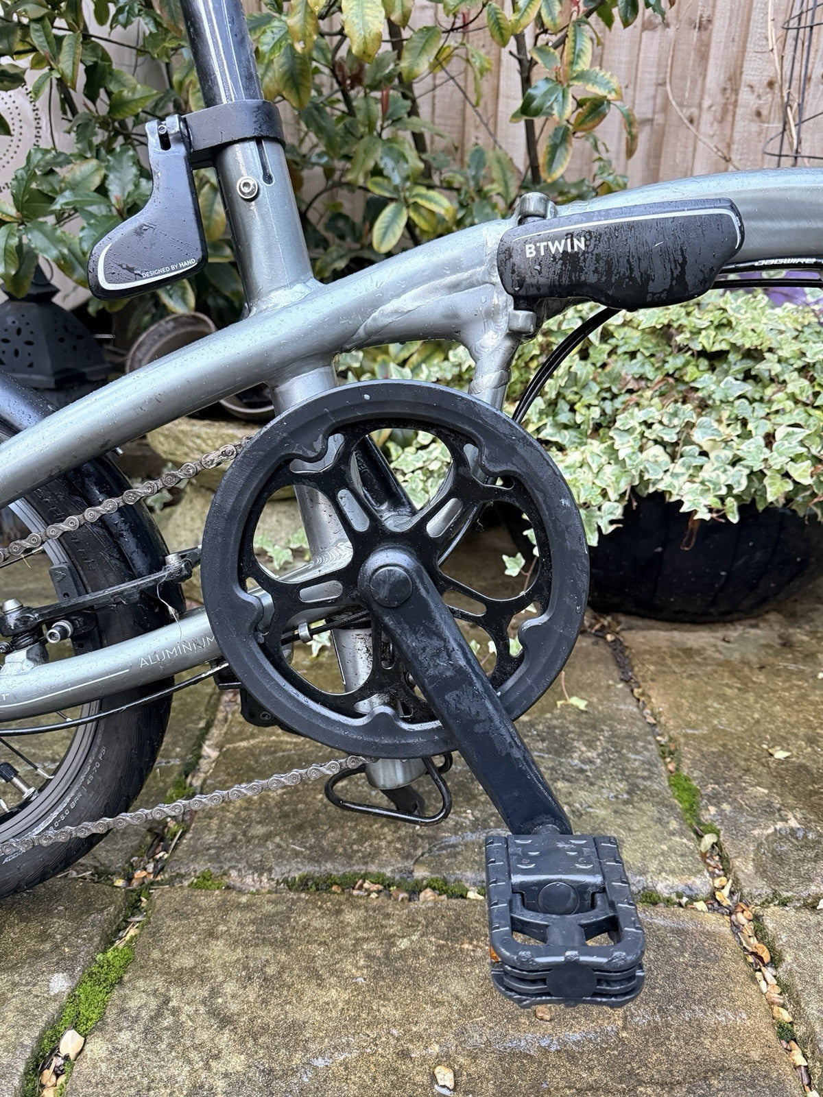 Btwin, Ultra-Compact Fold Bicycle. Aluminium Frame. Comet Grey