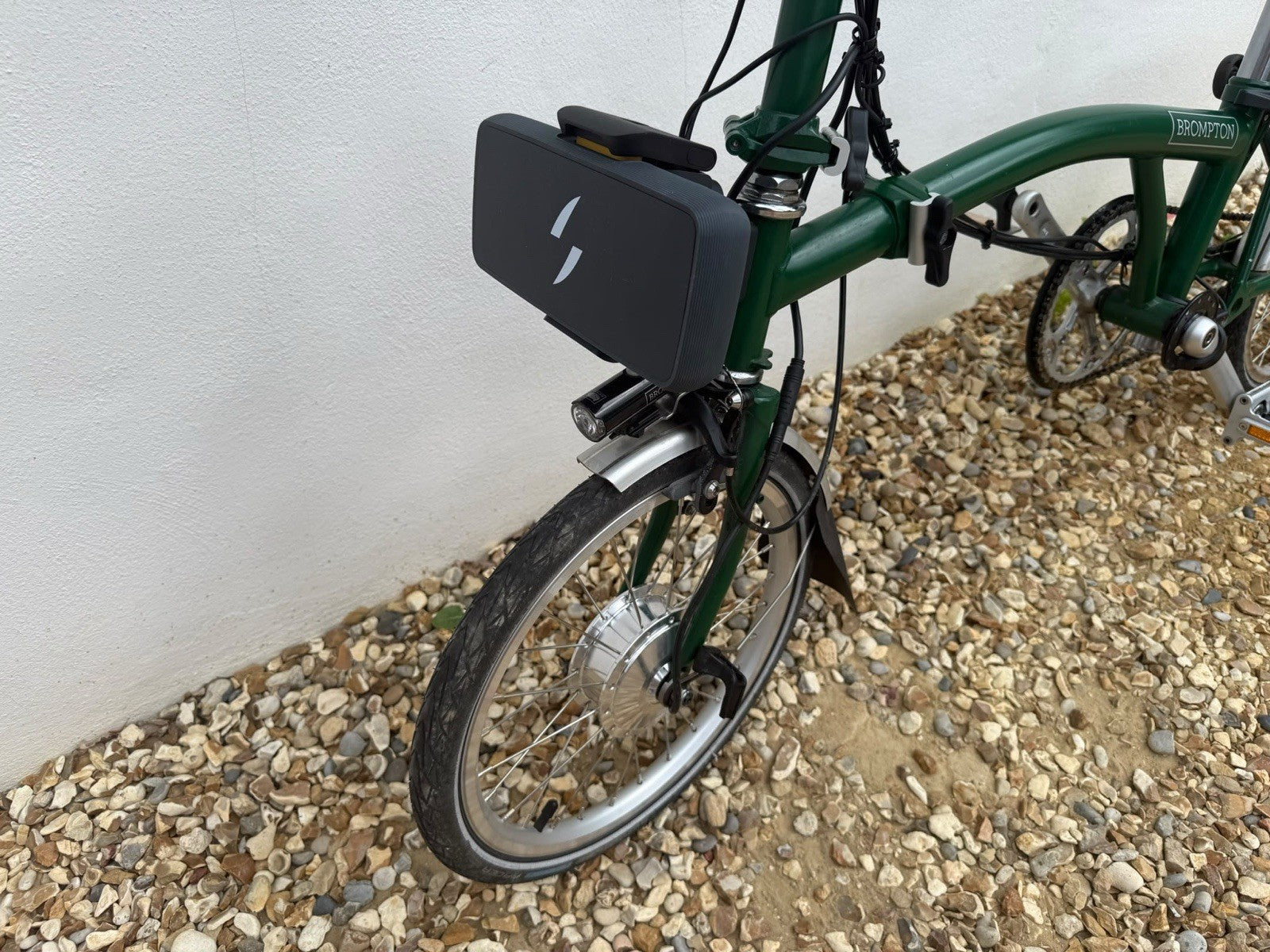 2018 Brompton M6R 6-speed in Racing Green, Swytch added