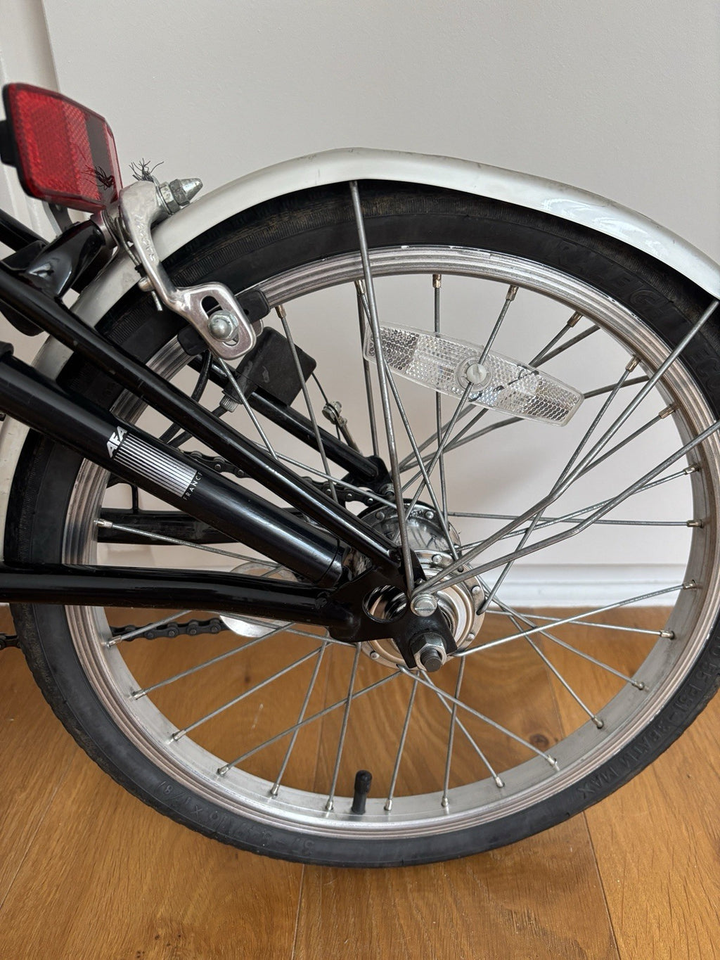 Brompton Folding Bike 16in Red 3-Speed Hub Gears Mudguards Reflectors