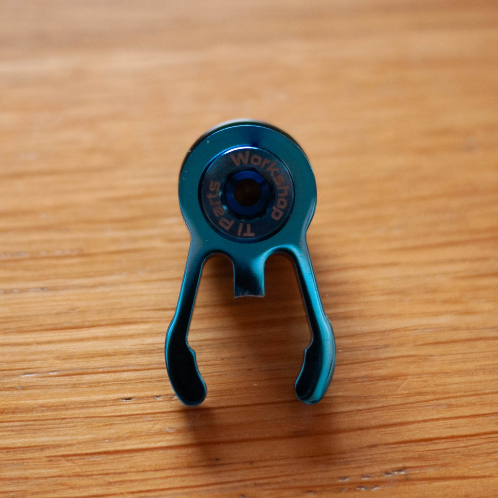 Brompton Bike Ti Parts Workshop Titanium Stem Catcher Blue A line C line P line