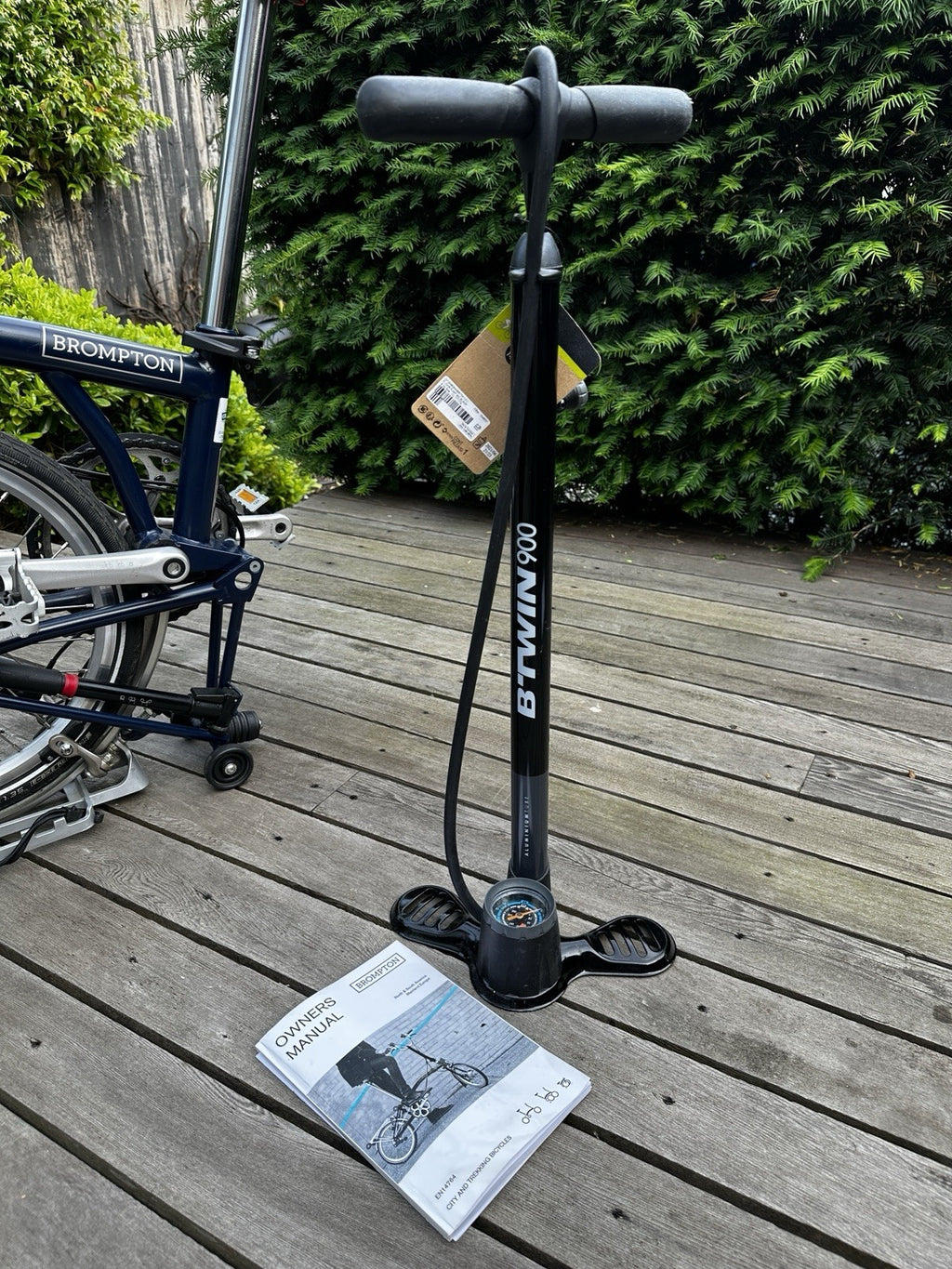 Brompton S3RU Folding Bike 3-speed, Navy Leather Saddle Excellent Condition