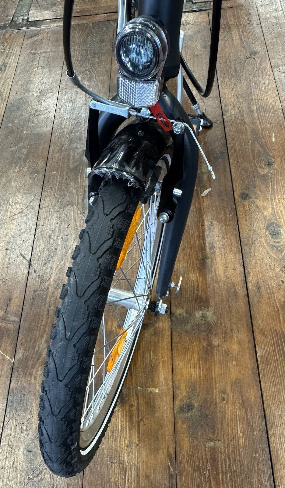 Denver Classic 001 Folding Bike 7 Speed with Lights, Rack and Mudguards