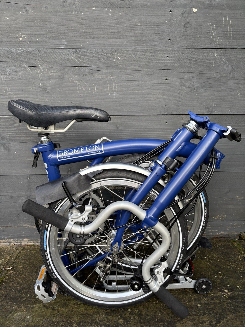 Brompton M6R in Cobalt Blue Folding bike C Line - Very Light Leisure Use Only