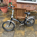 Bicycles4U Mini 20in Folding Bike Black/Silver with Mudguards & Rear Carrier