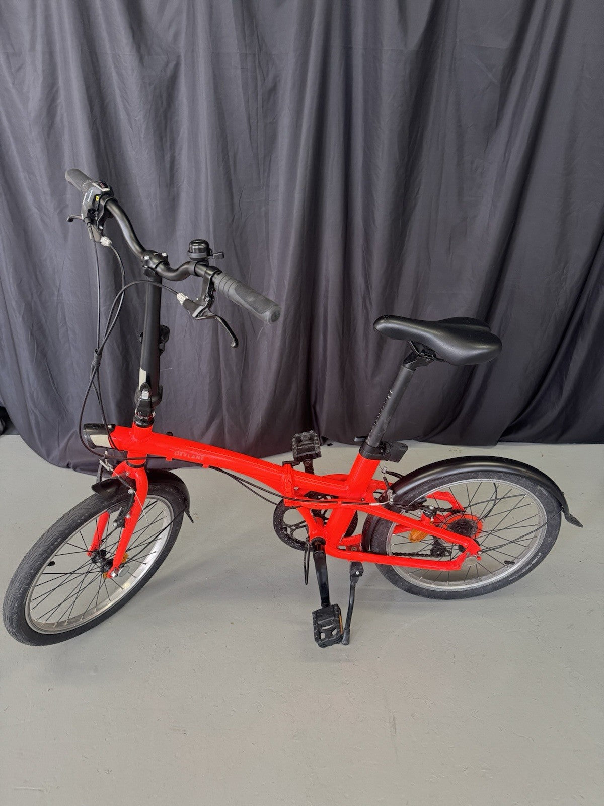 Oxylane Tilt 500 Foldable Bicycle Orange 7-Speed