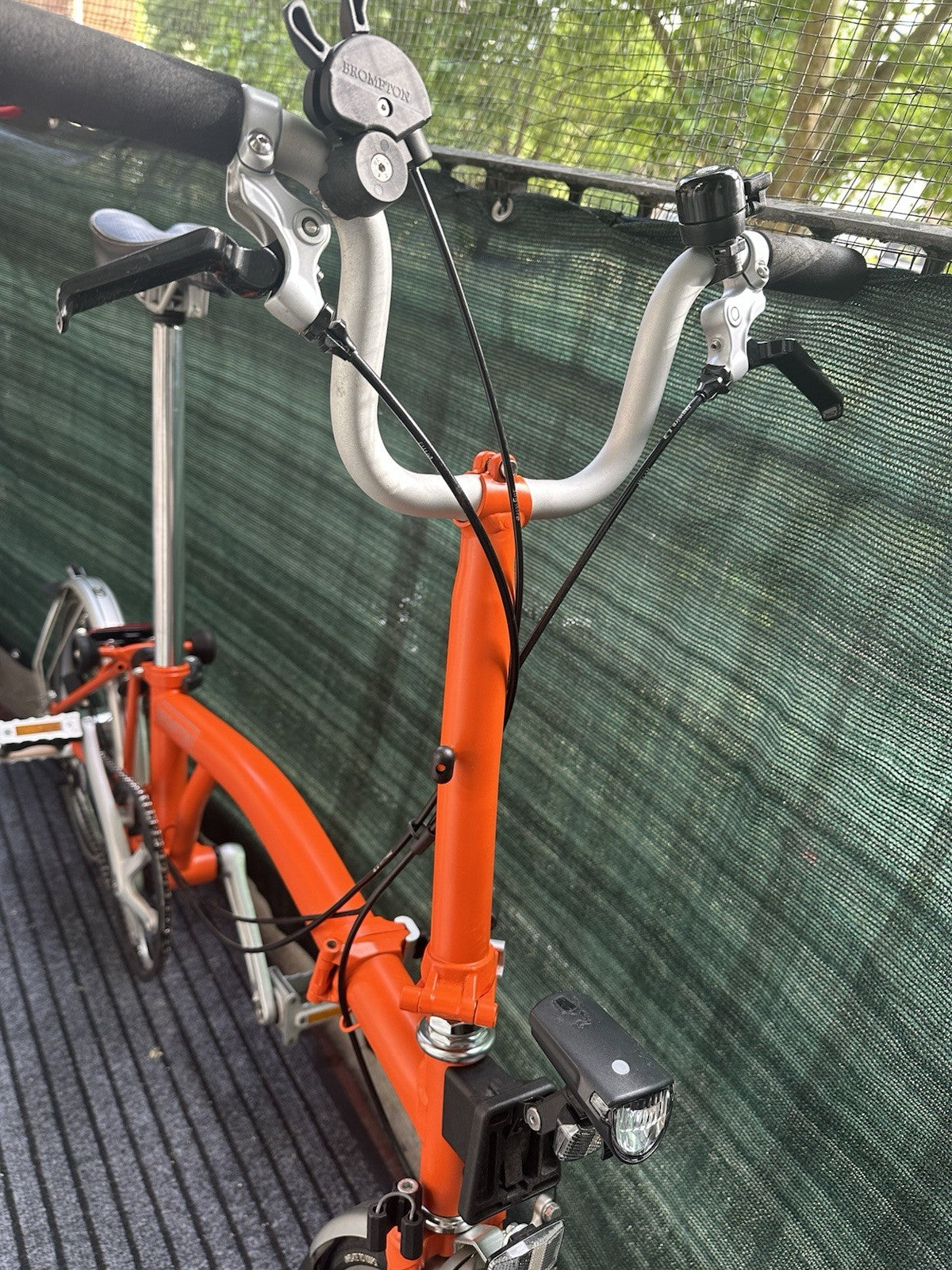 Brompton Folding Bike 3 Speed Orange With Extras