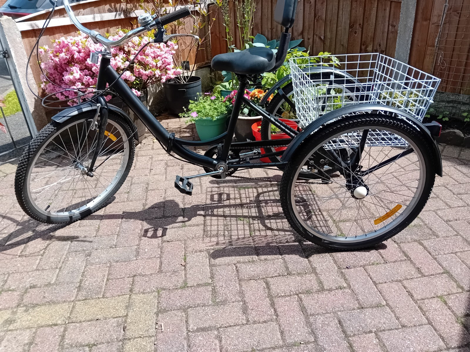 Folding Tricycle Bike adult size 24 inch wheel folding.