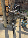 Brompton P6R Black Folding Bike - 6 Speed 2015 with Luggage Rack and Bungees