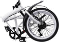 20" Folding Commuter Bike with 7-Speed Gears, Carbon Steel, Portable