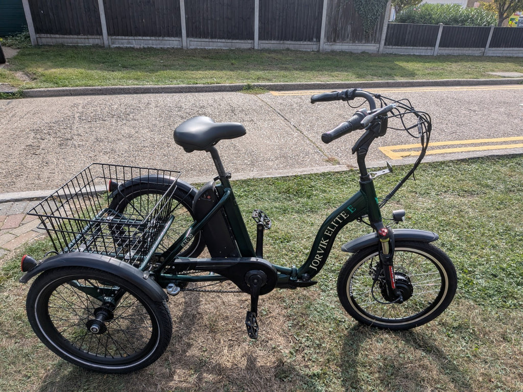 Jorvik JET-E Elite Folding Electric Tricycle,20"New Front motor, Serviced.L@@K
