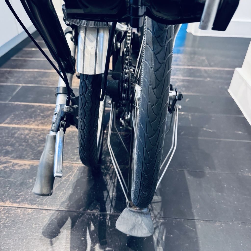 Brompton  Folding Bike,  two speed.  Flat bar