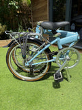 Dahon Speed 7 light blue folding bike. Very good condition