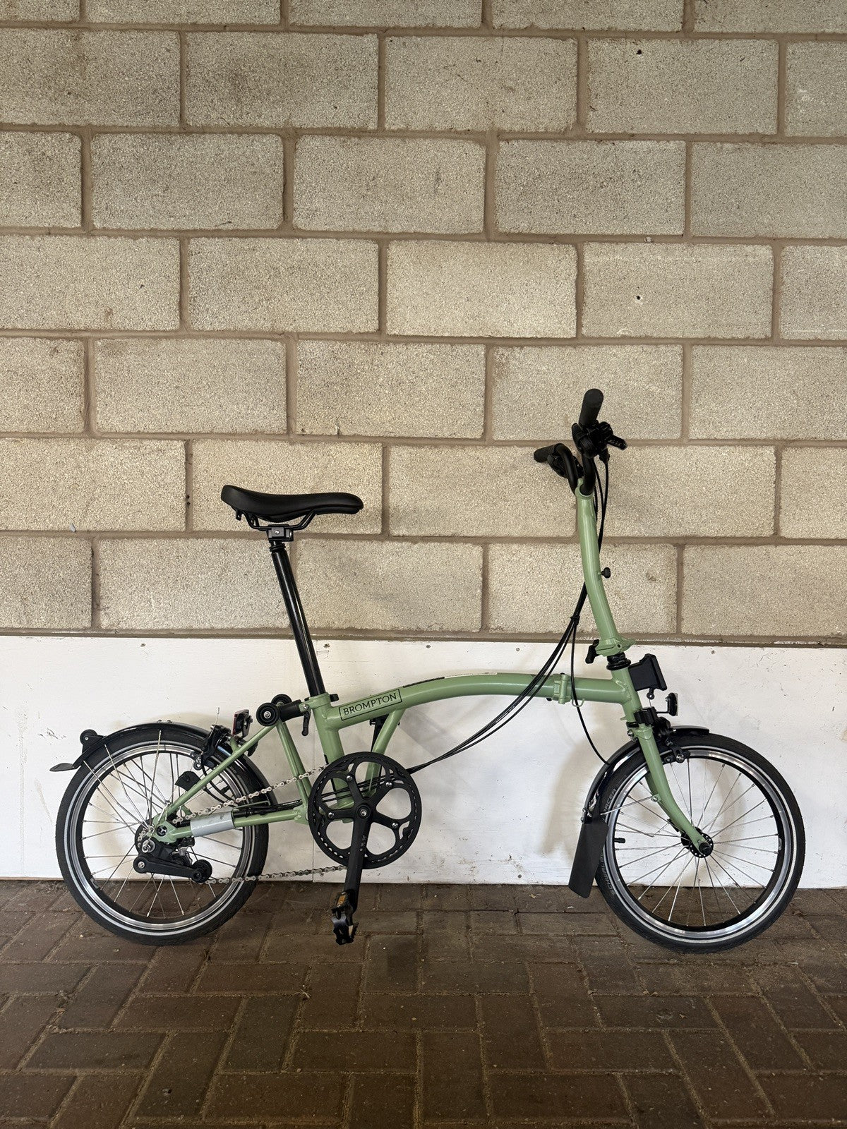 Brompton C Line Explore Folding Bike in Matcha Green 6 speed