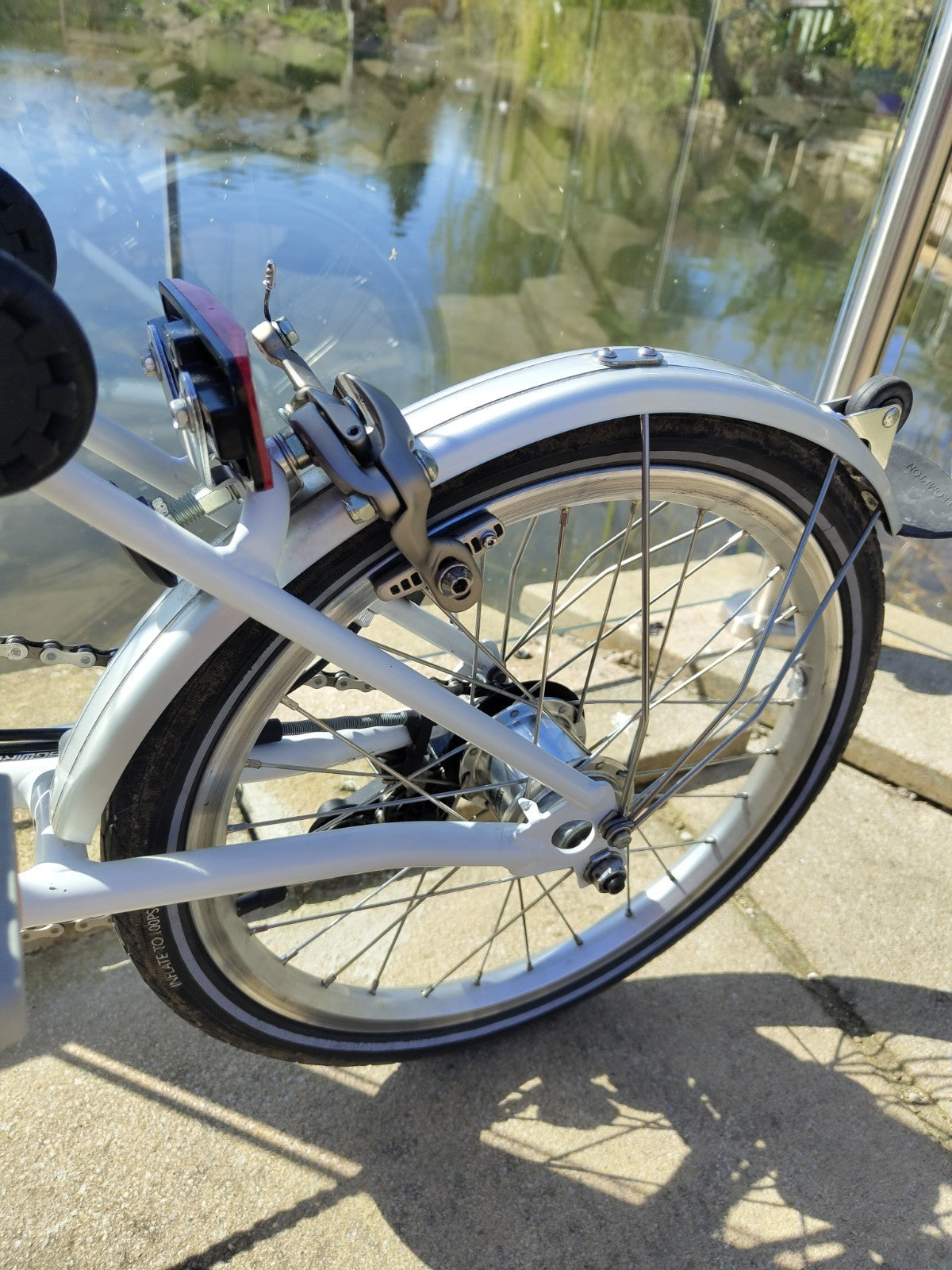 Brompton M6L Folding Bike 2015 Ivory –Excellent Condition, Serviced, C line, 6 S