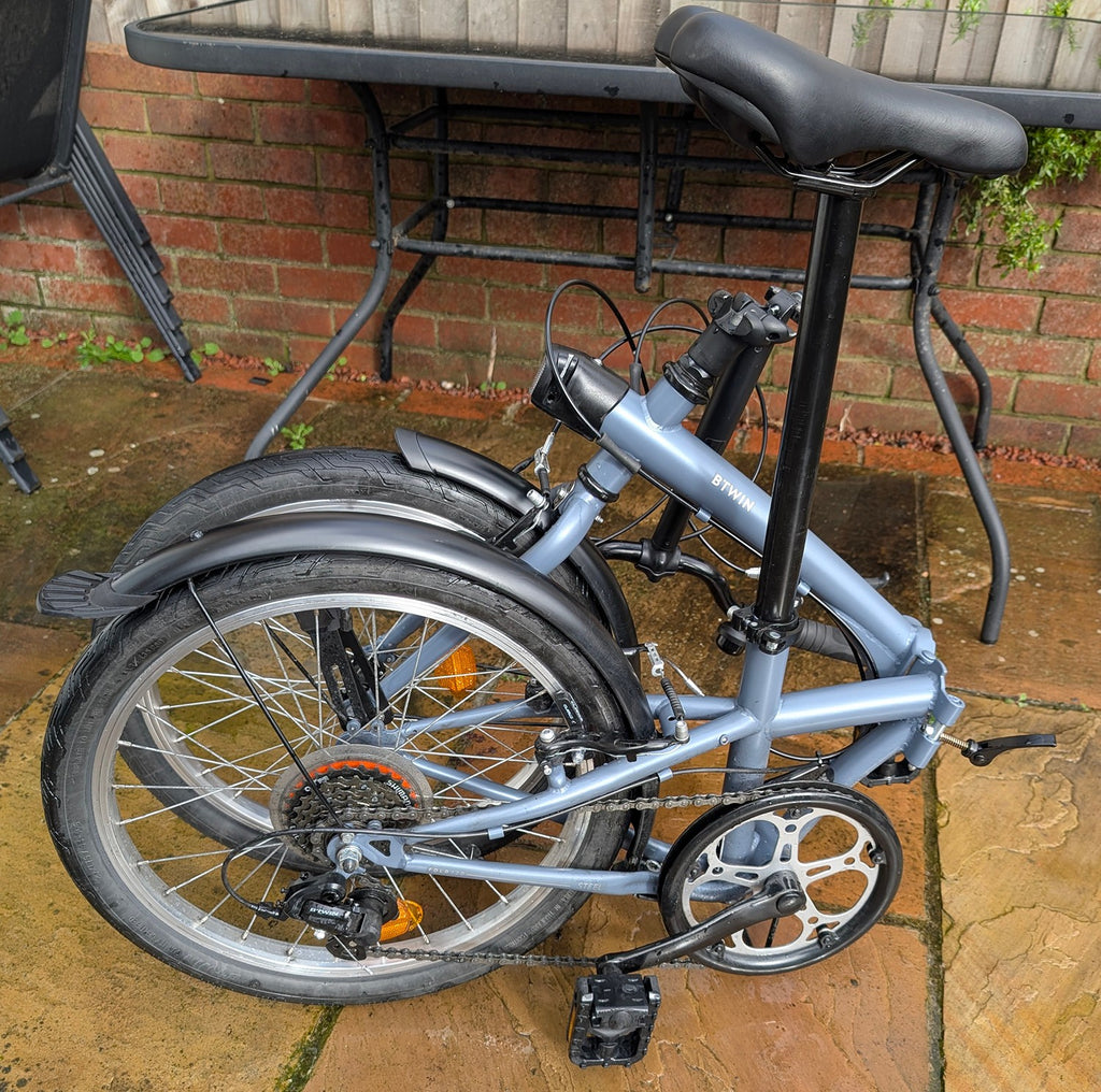Btwin Folding Bike Fold 120 - Grey - Used Excellent condition 6 speed