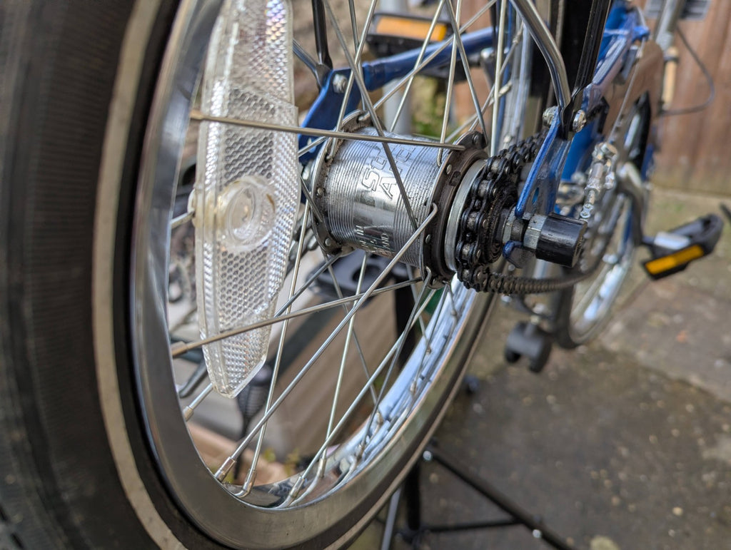 Vintage Dahon Classic III Folding Bike – 3-Speed Sturmey Archer (Blue)