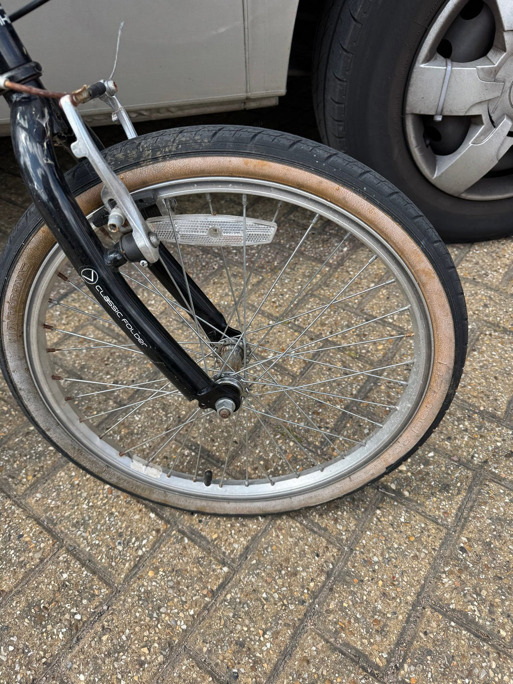 Viking Easy Street Folding Bike with Rear Rack Black