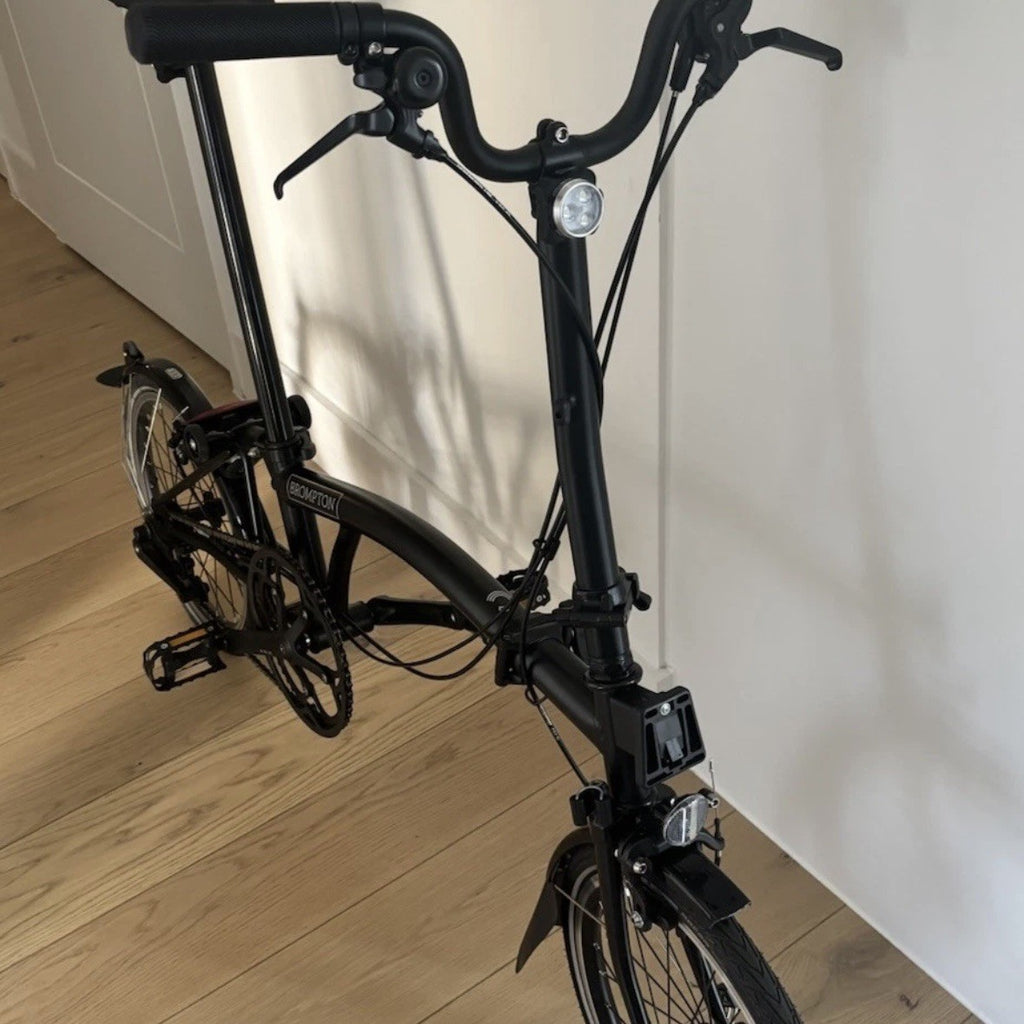 Brompton C Line 2- Speed Black Folding High Handlebar Bike 2023 Great Conditon