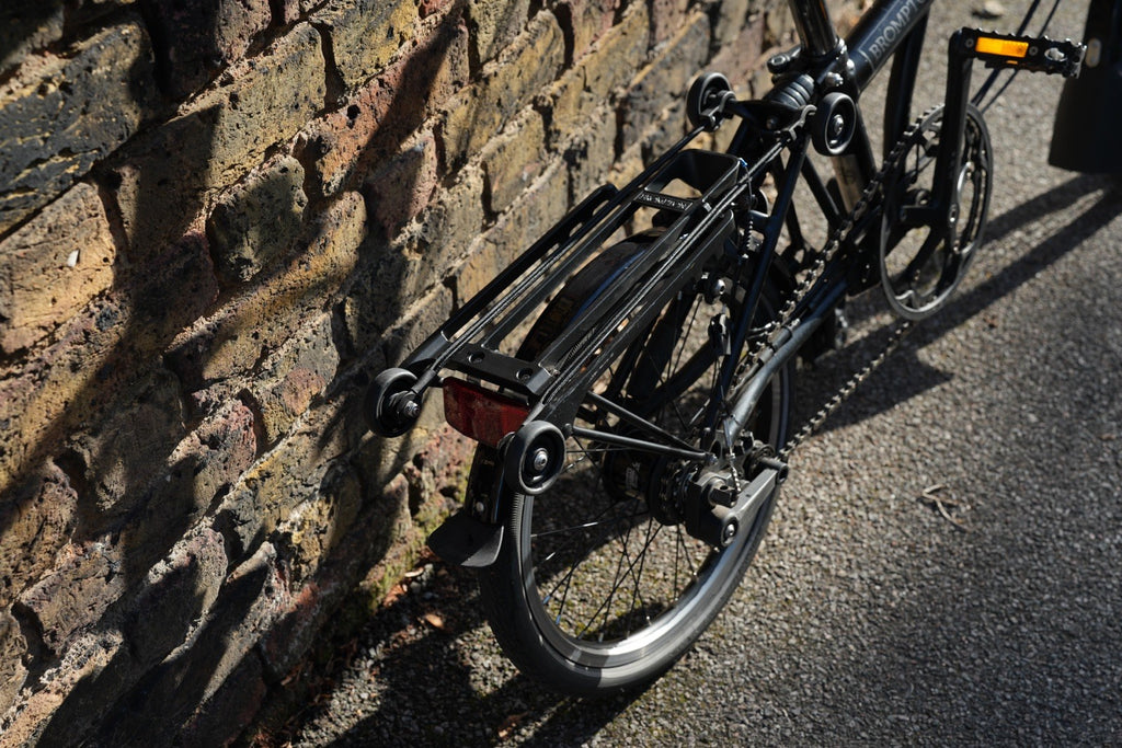 M6L Black Edition brompton folding bike with rack