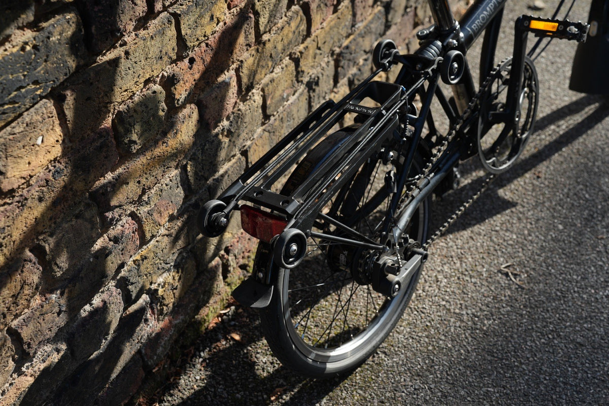 M6L Black Edition brompton folding bike with rack