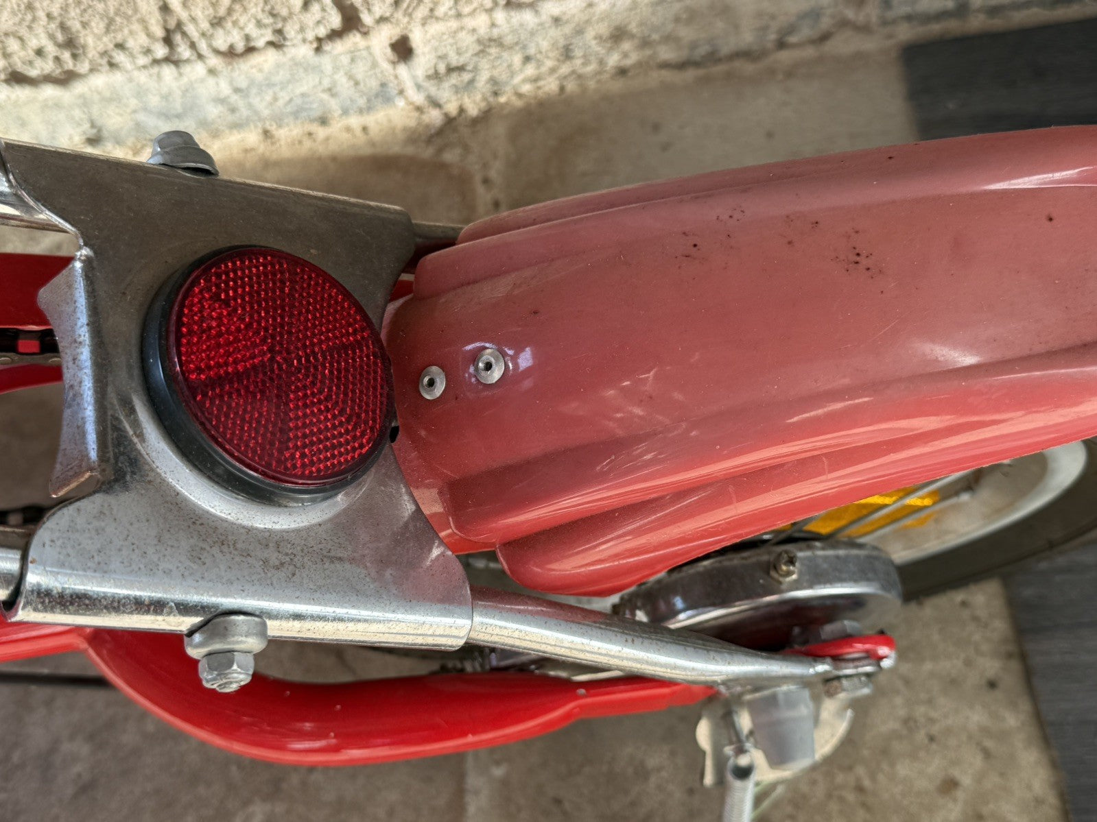 Red Folding Bicycle foldable