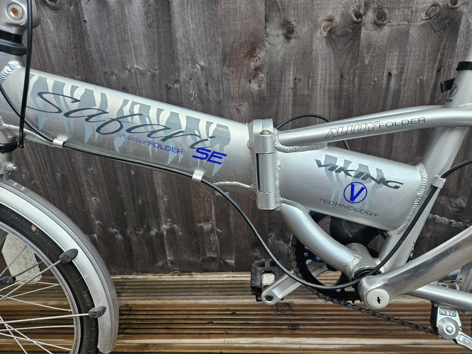 Viking Safari SE Folding Bike - Silver Alloy Frame  6 Speed Shimano - Collection