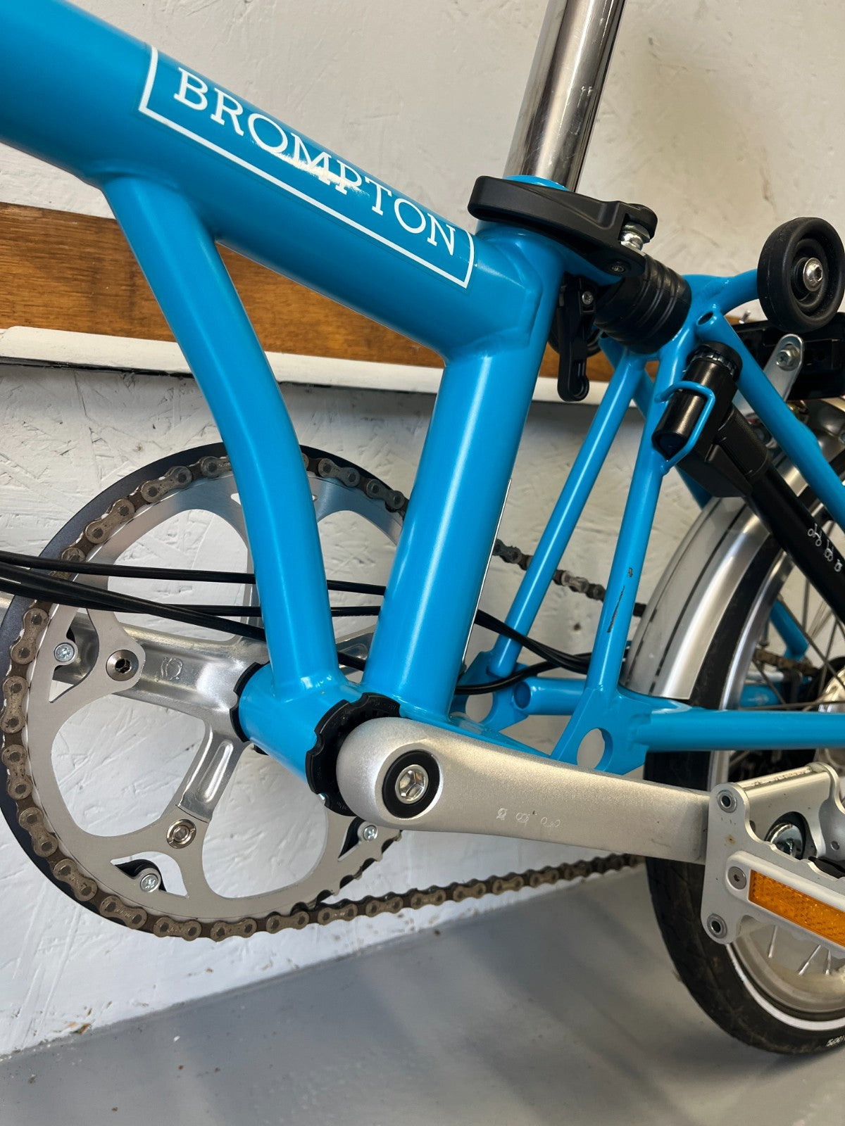 Brompton folding bike 6 speed C Line Blue