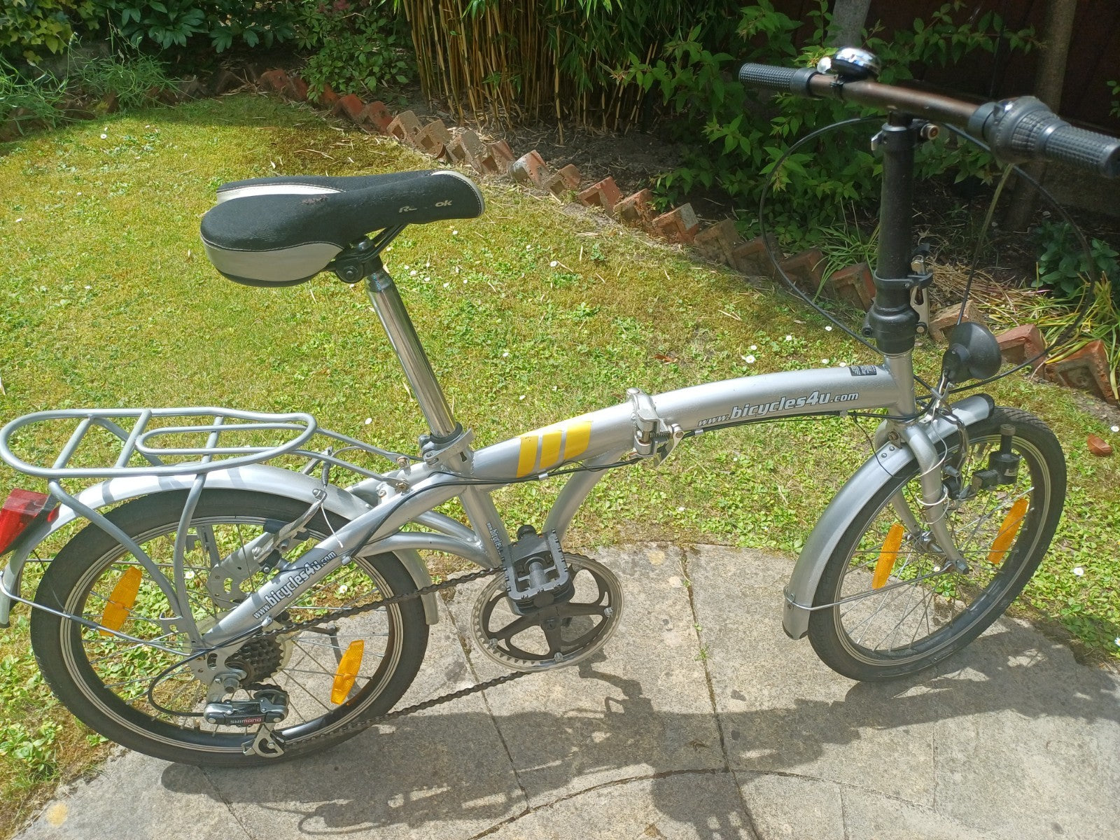 BICYCLES4U Adults Unisex Folding Bicycle 6-Speed Gears 20" Wheels vgc