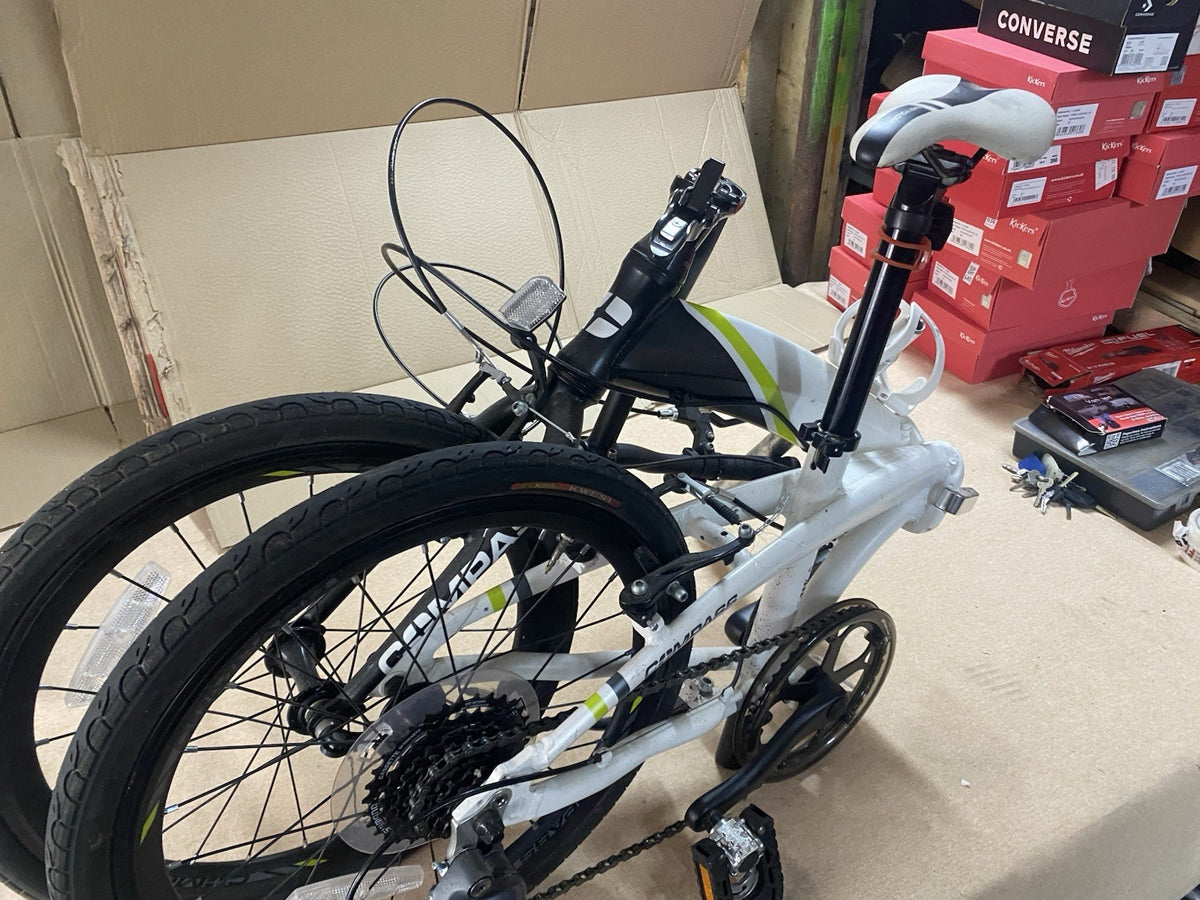 Go Outdoors Compass Northern Folding Bike 20" Wheels White
