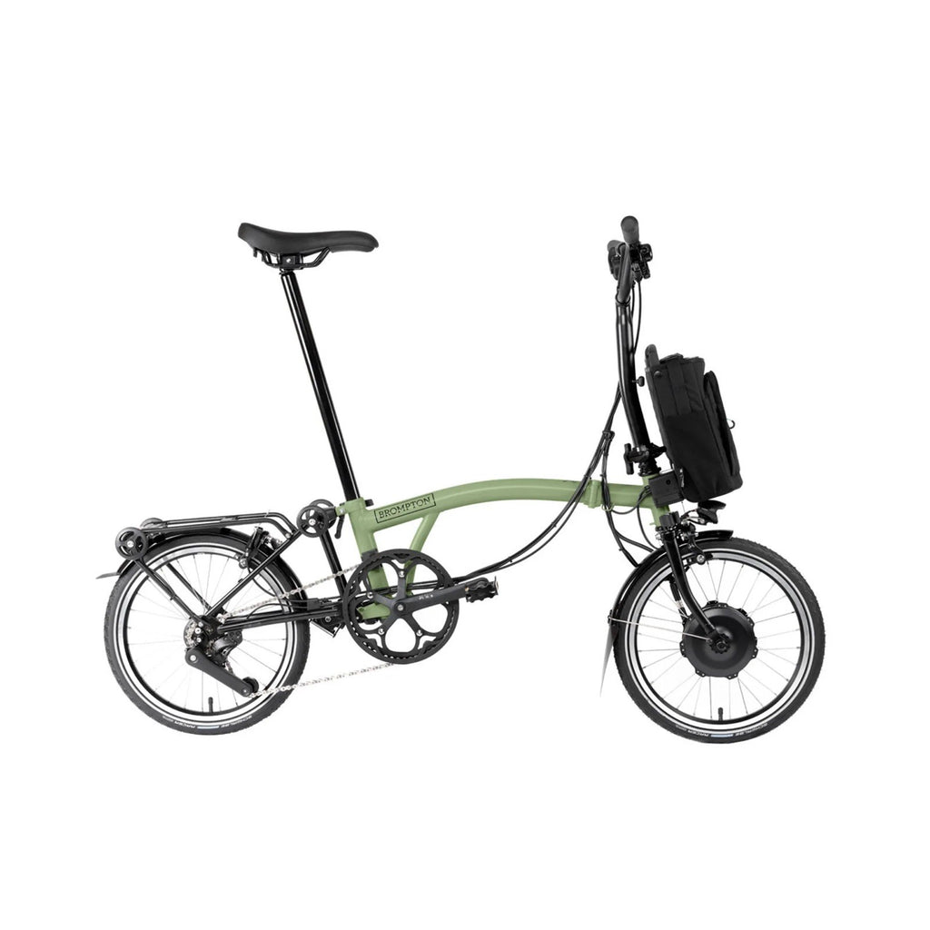 Brompton C Line Electrc Folding Bike Matcha Green Mid Bar 2024