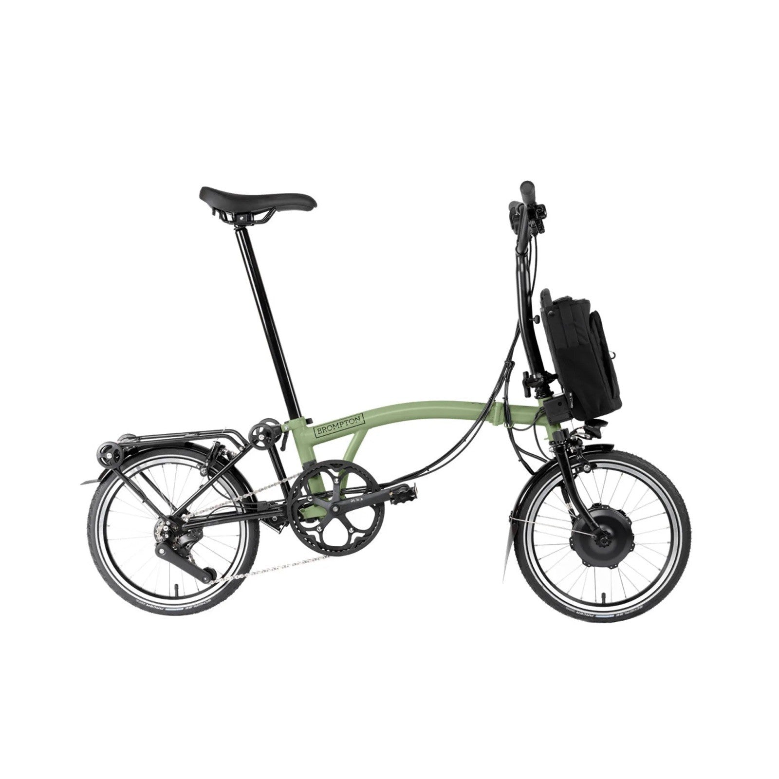 Brompton C Line Electrc Folding Bike Matcha Green Mid Bar 2024
