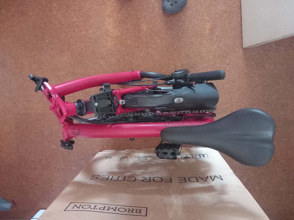 Brompton C Line Explore H6L High Bar Folding Bike Brick Red New In Box Unridden