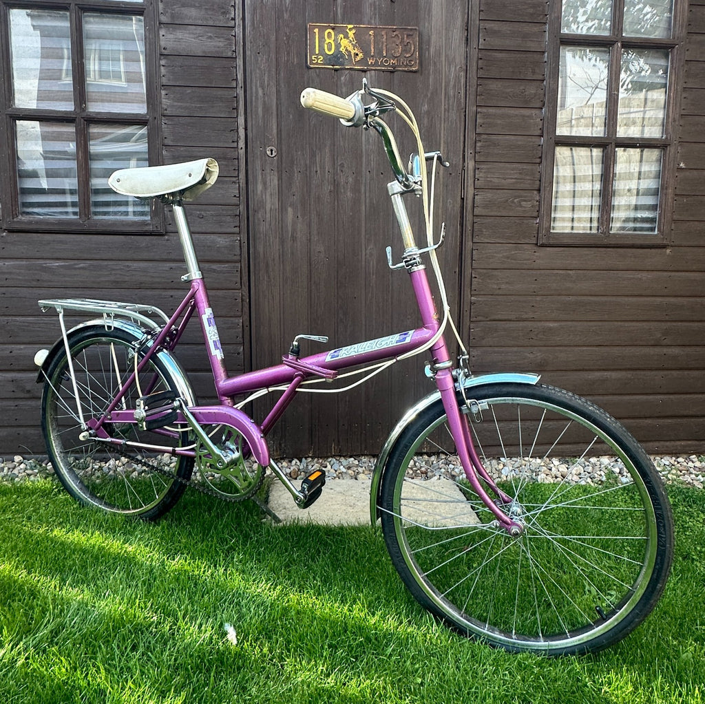 Vintage 1979 Raleigh Stowaway 3 speed Folding Bike / Bicycle
