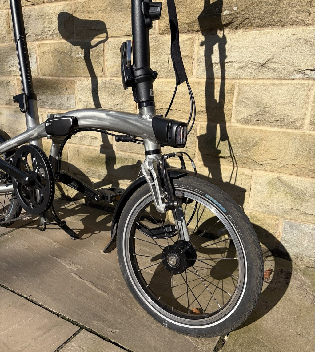 BTwin Ultra Compact  1 Second Folding Bike Sora Grey