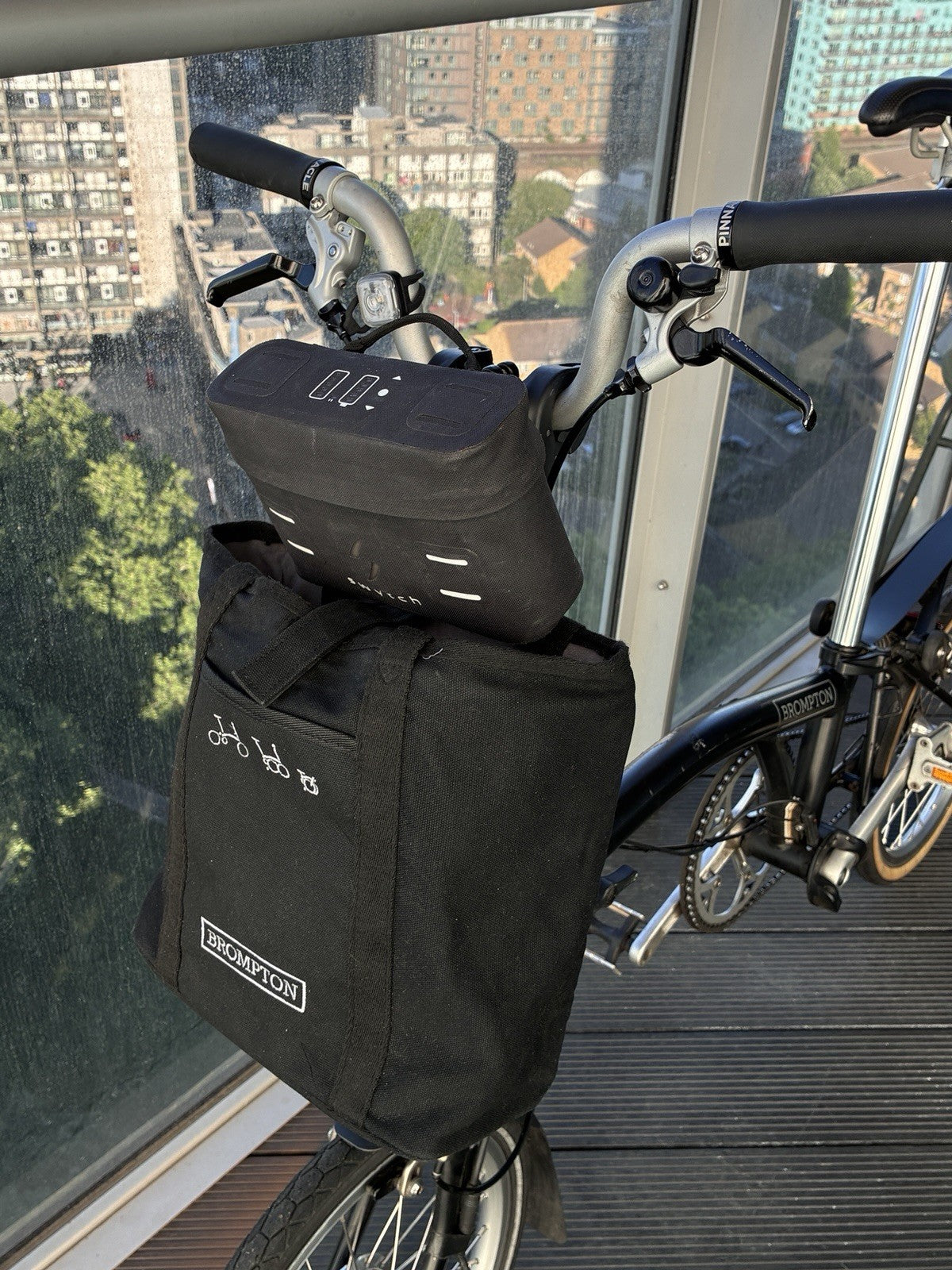 Brompton Aline 2016 single speed electric Bike with Swytch Battery System