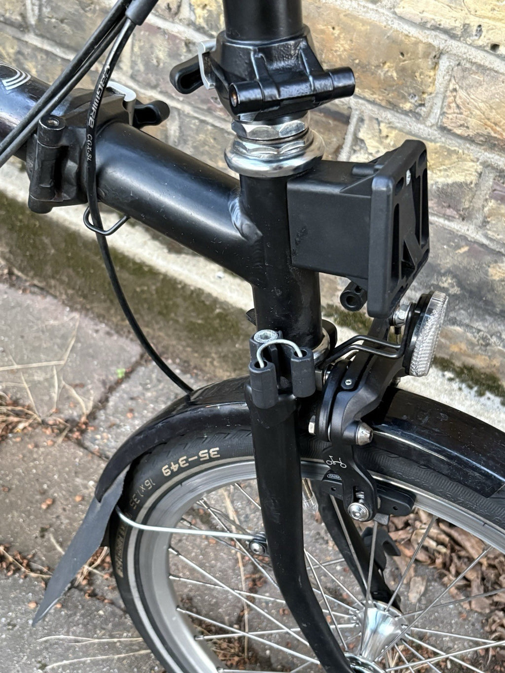 Brompton 2020 Folding Bicycle - S6L - Matte Black With Mudguards - Used